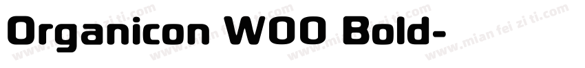 Organicon W00 Bold字体转换